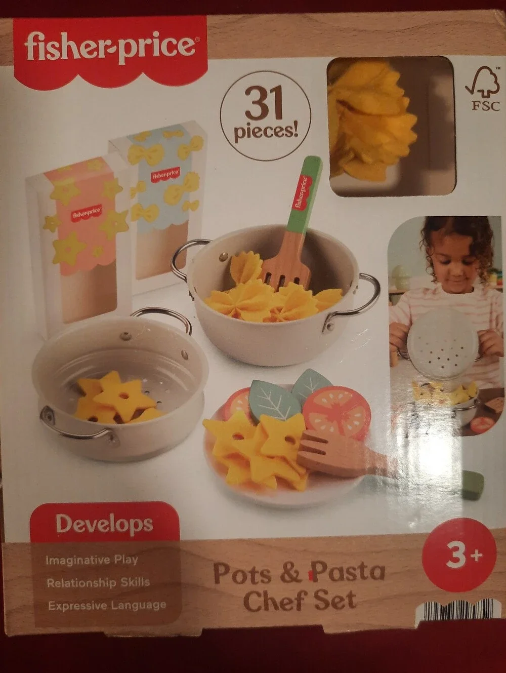 Fisher-Price Pasta & Pots Chef Pretend Play Kitchen Set
